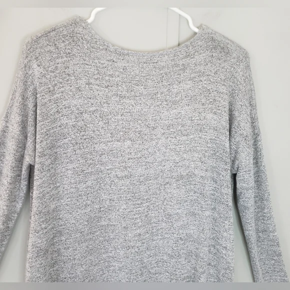 Aritzia Wilfred Free Gray Gail V-Neck Sweater Mini Dress - Picture 8 of 12